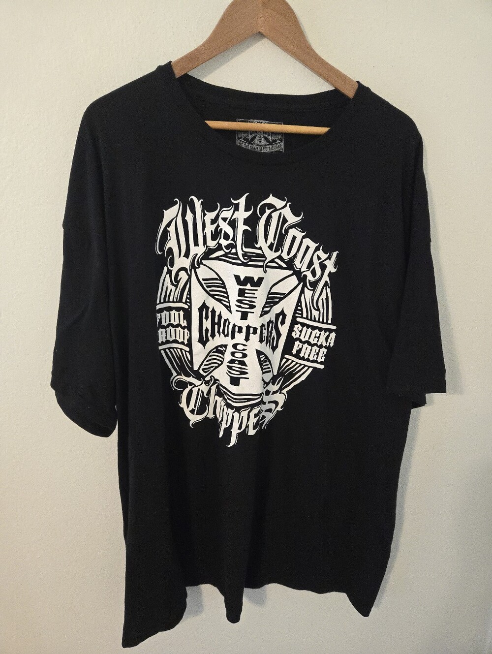 West Coast Choppers Mens XXXL T Shirt Big and Tall Black